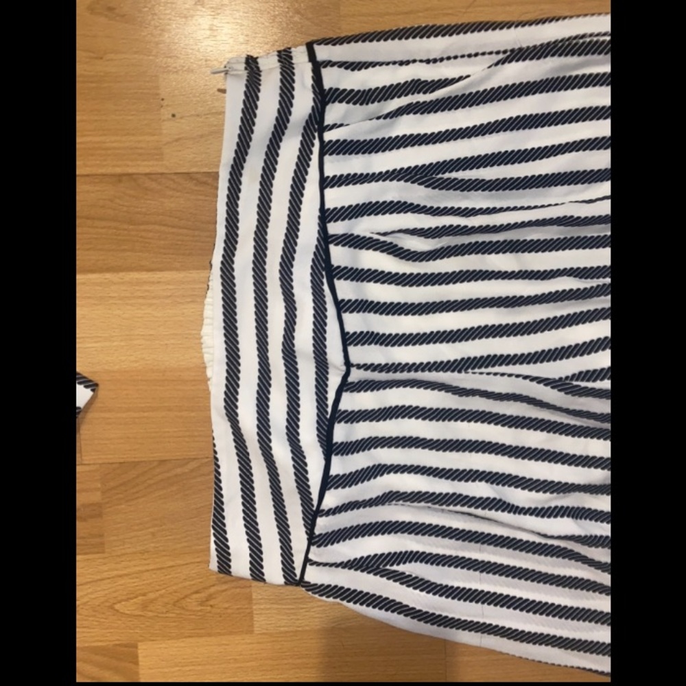 Arden B Black White Stripe Two Piece Set Halter Top Wide Leg Pants Small Y2K - Picture 6 of 11